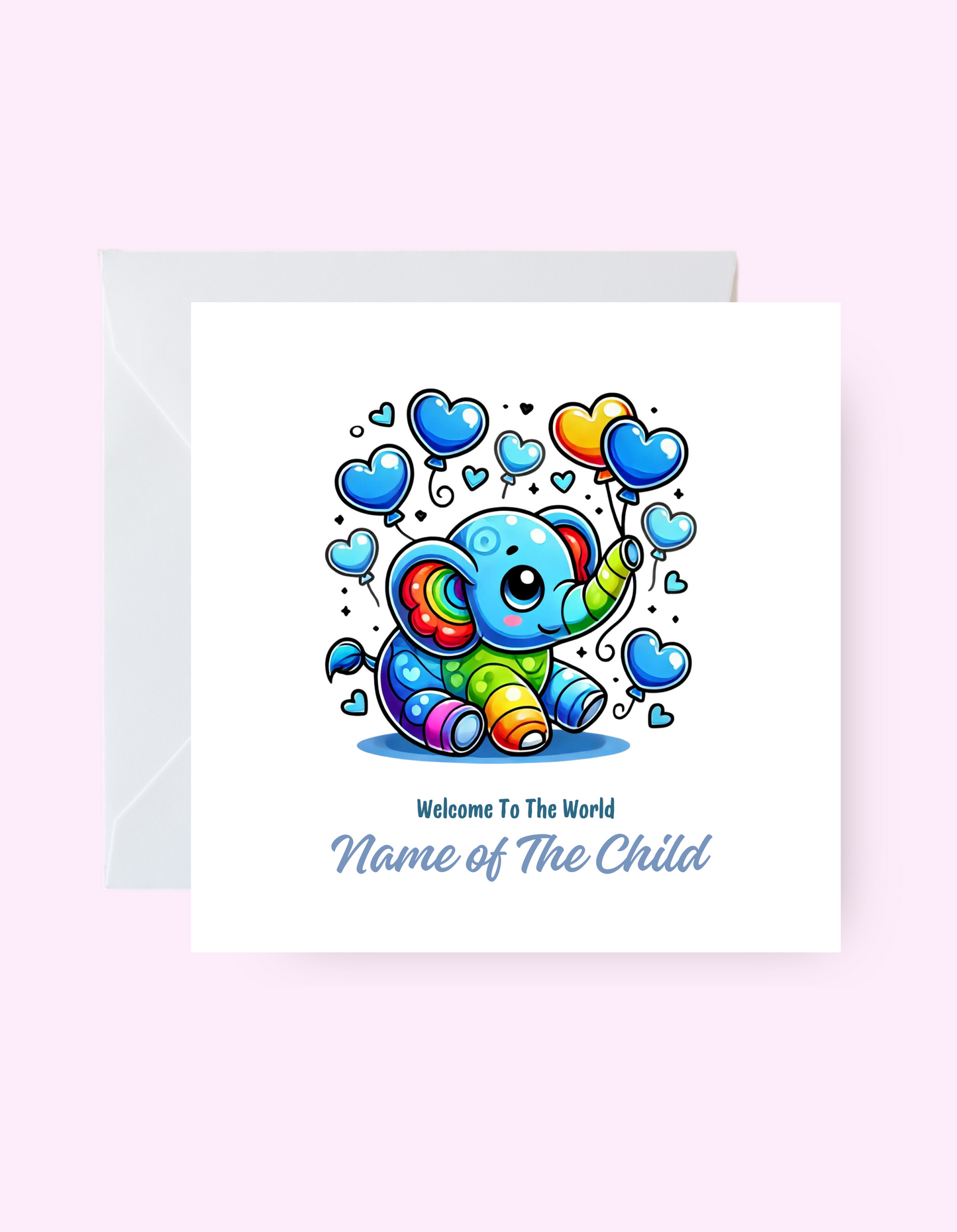 Custom Baby Elephant Card