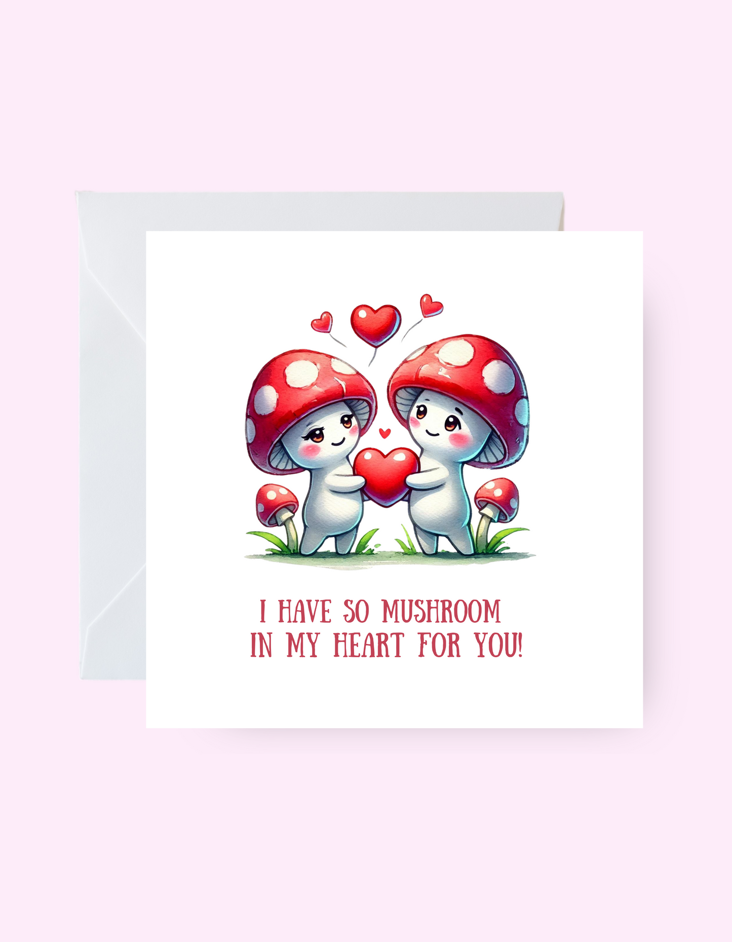 Mushroom Heart Card