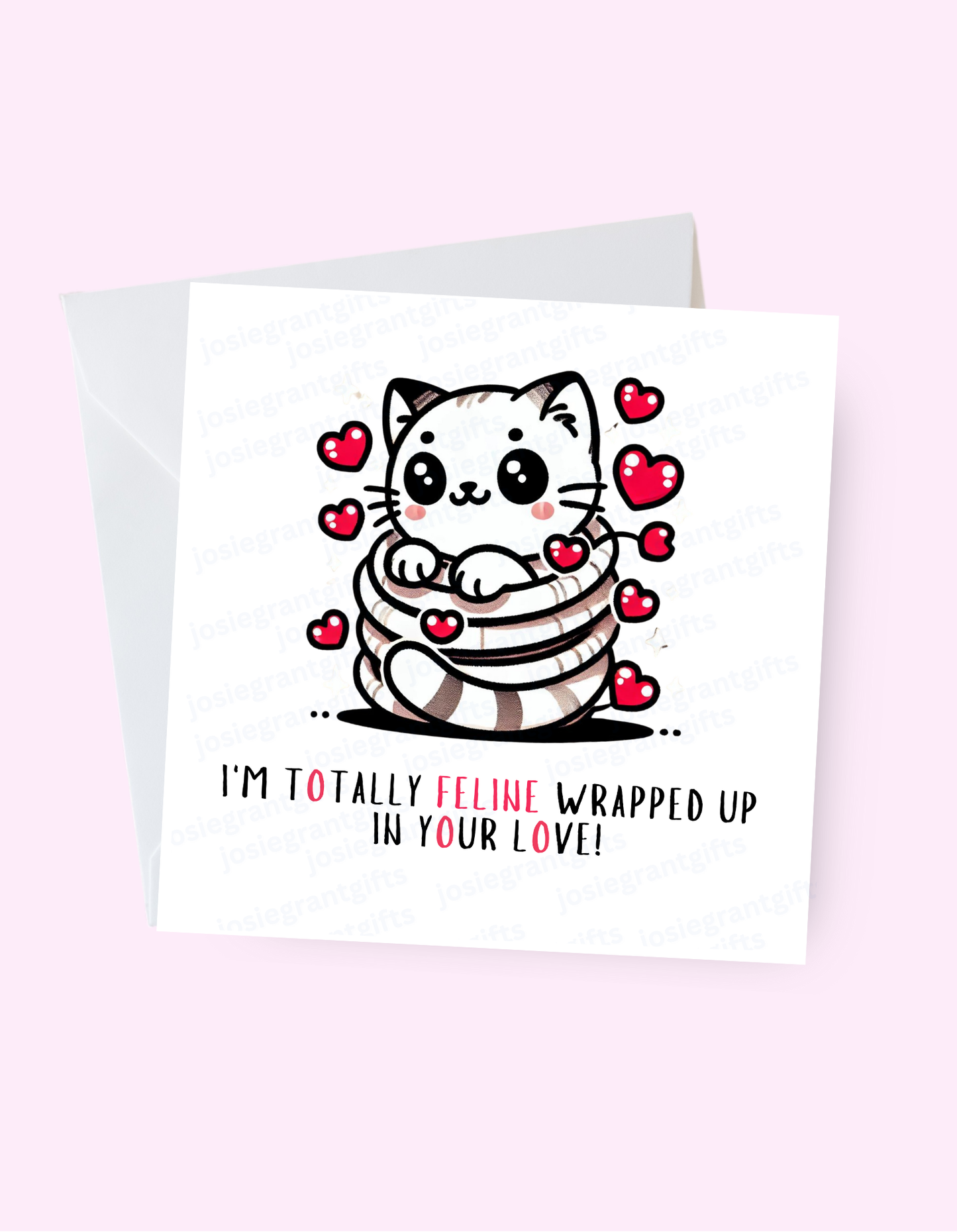 Feline Wrapped Card