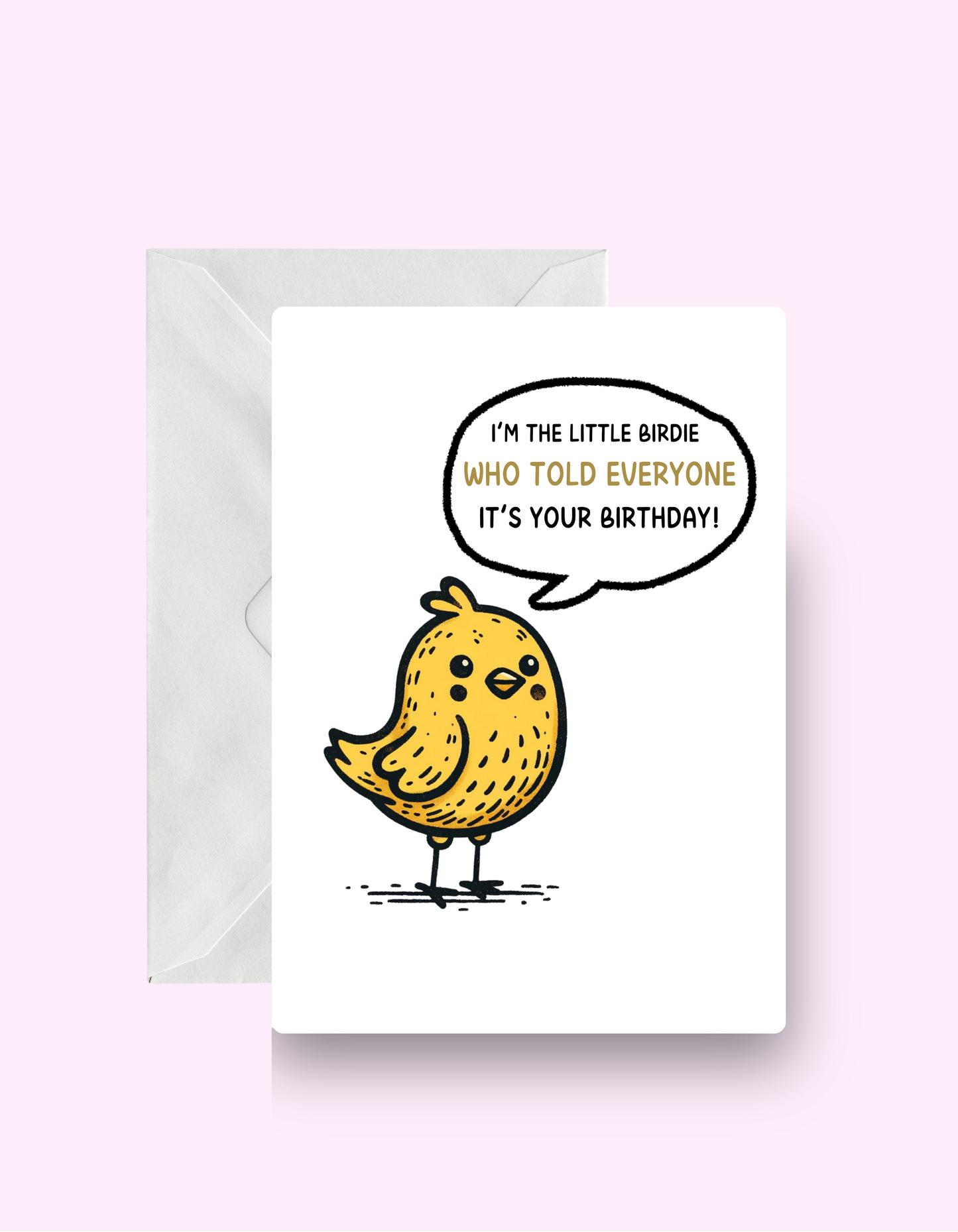 A Little Birdie Card