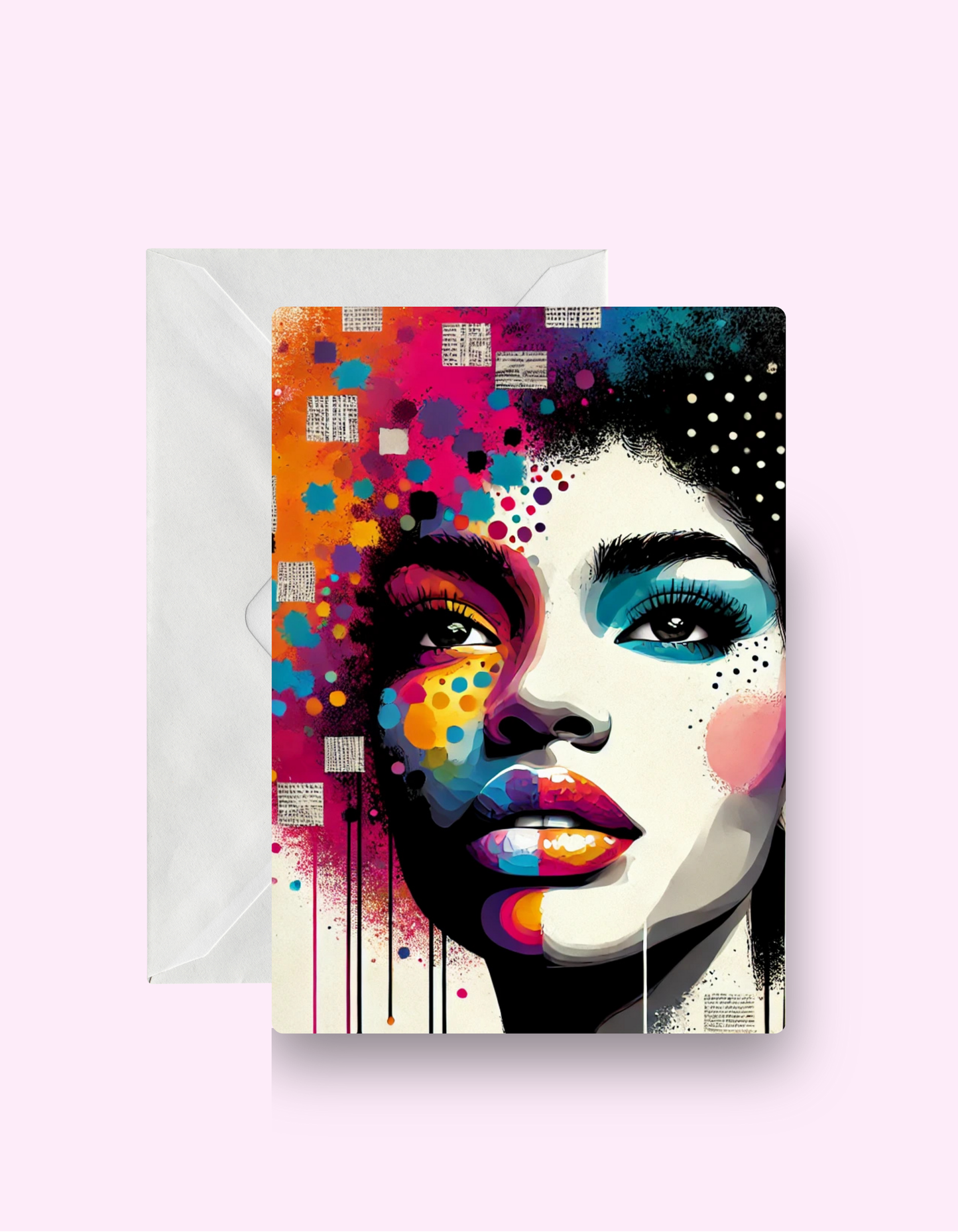 Contemporary Black Woman Card