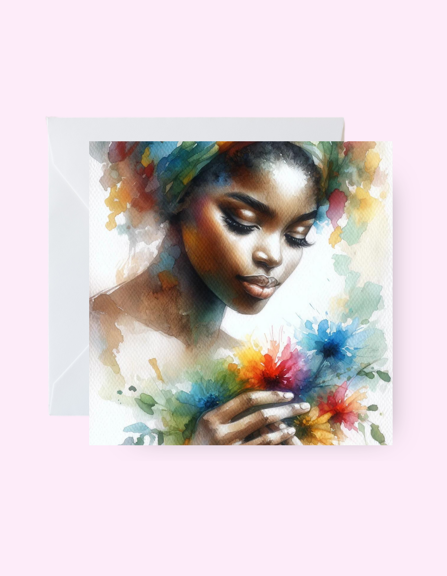 Melanated Flower Card