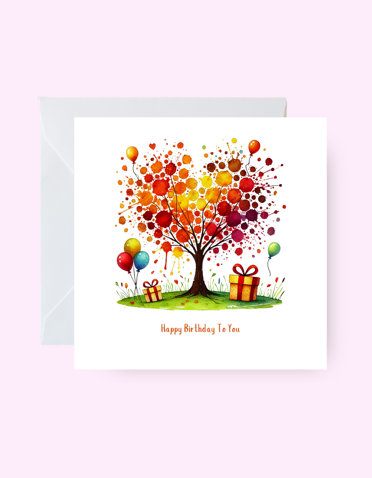 Love Heart Art Birthday Card