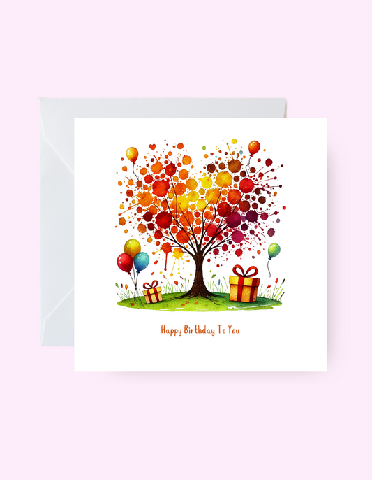 Love Heart Art Birthday Card