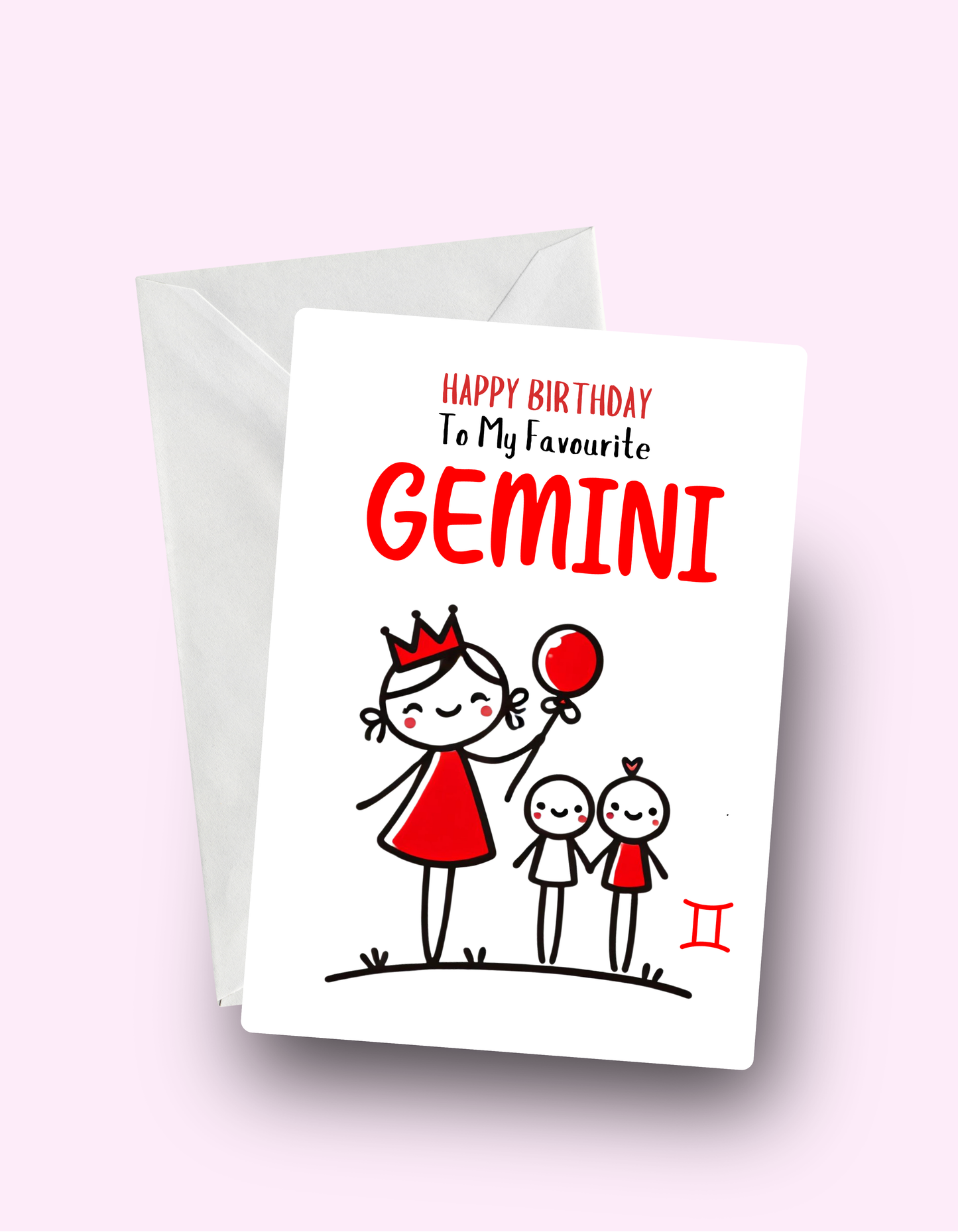 Gemini Birthday Card