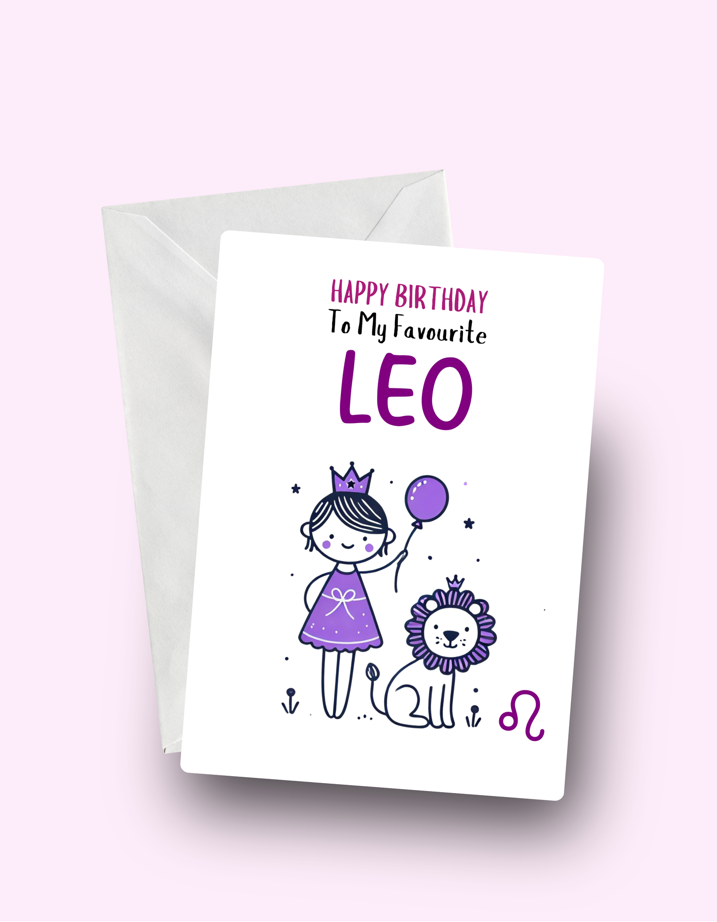 Leo Birthday Card