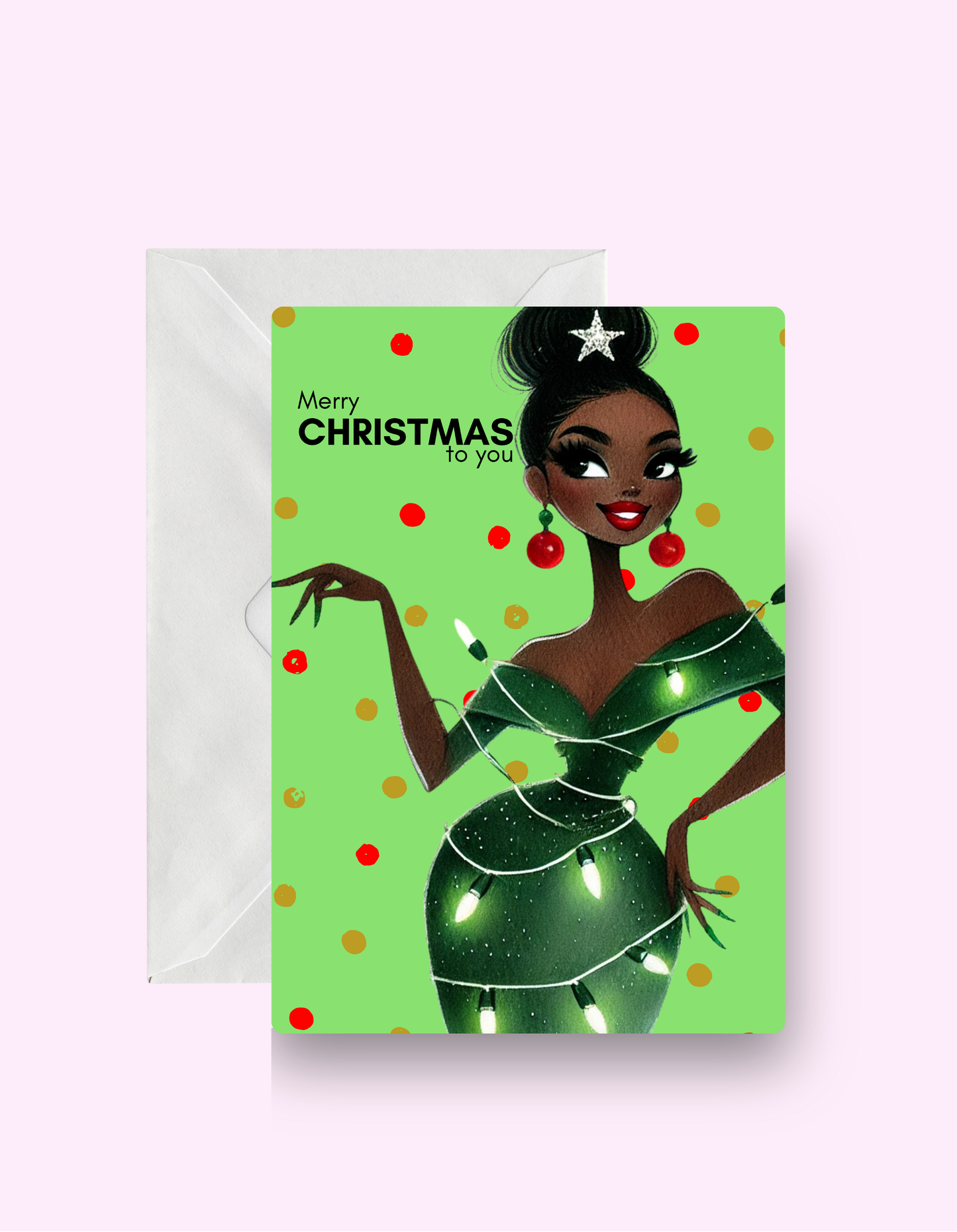 Melanin Fashion Christmas Card