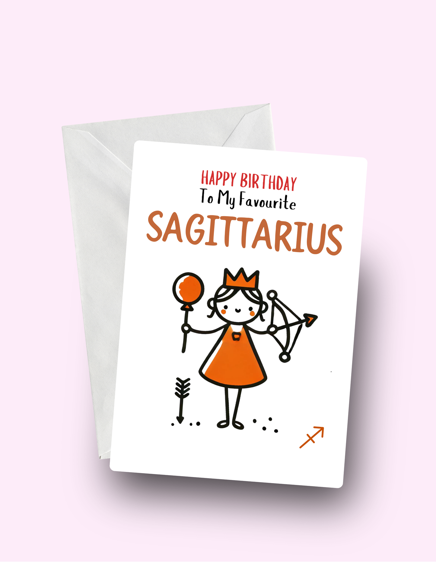 Sagittarius Birthday Card