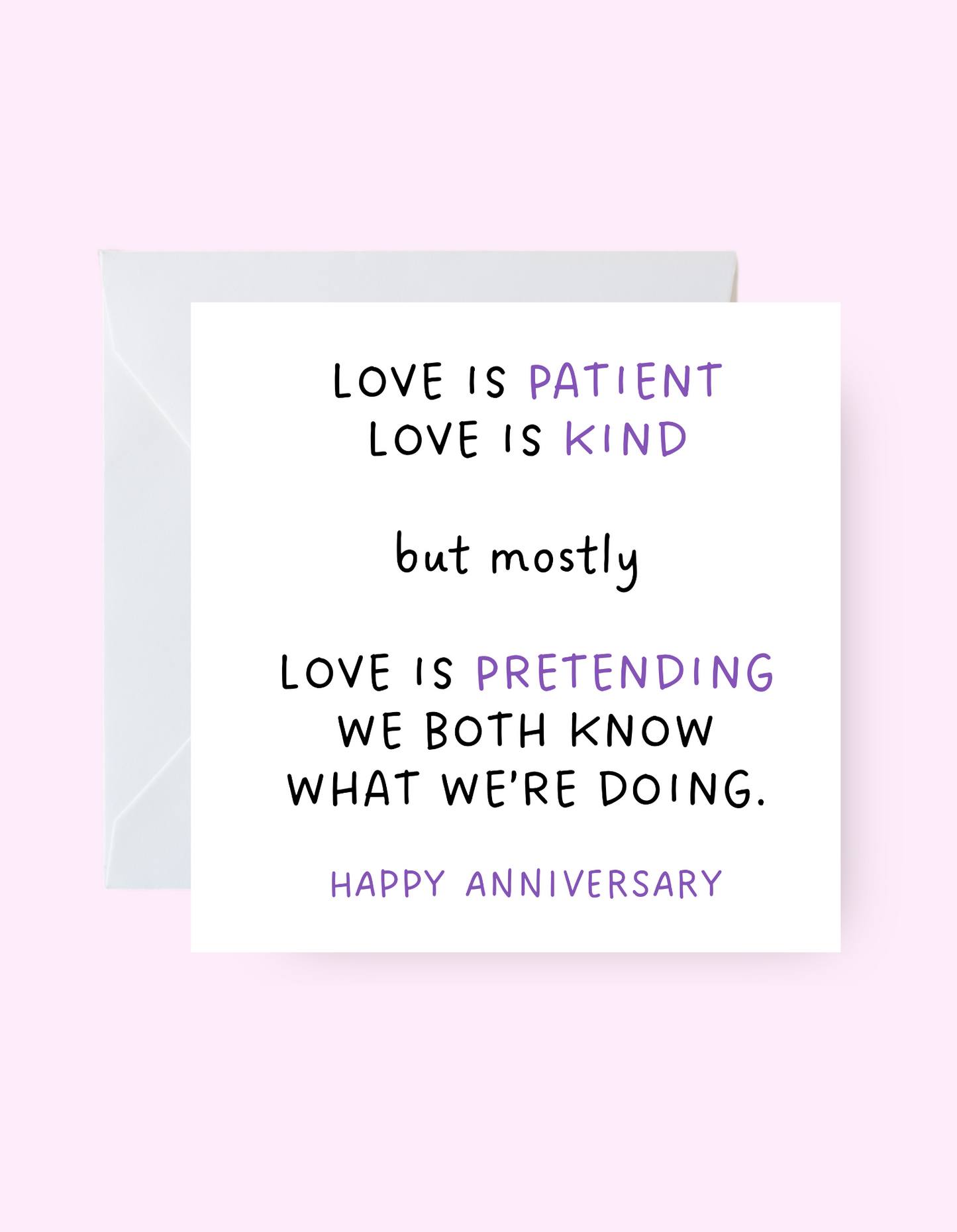 Love Is Patient Card