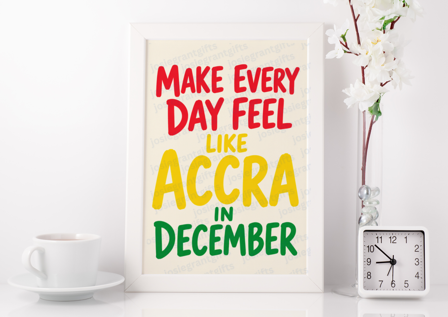 Accra In December Print