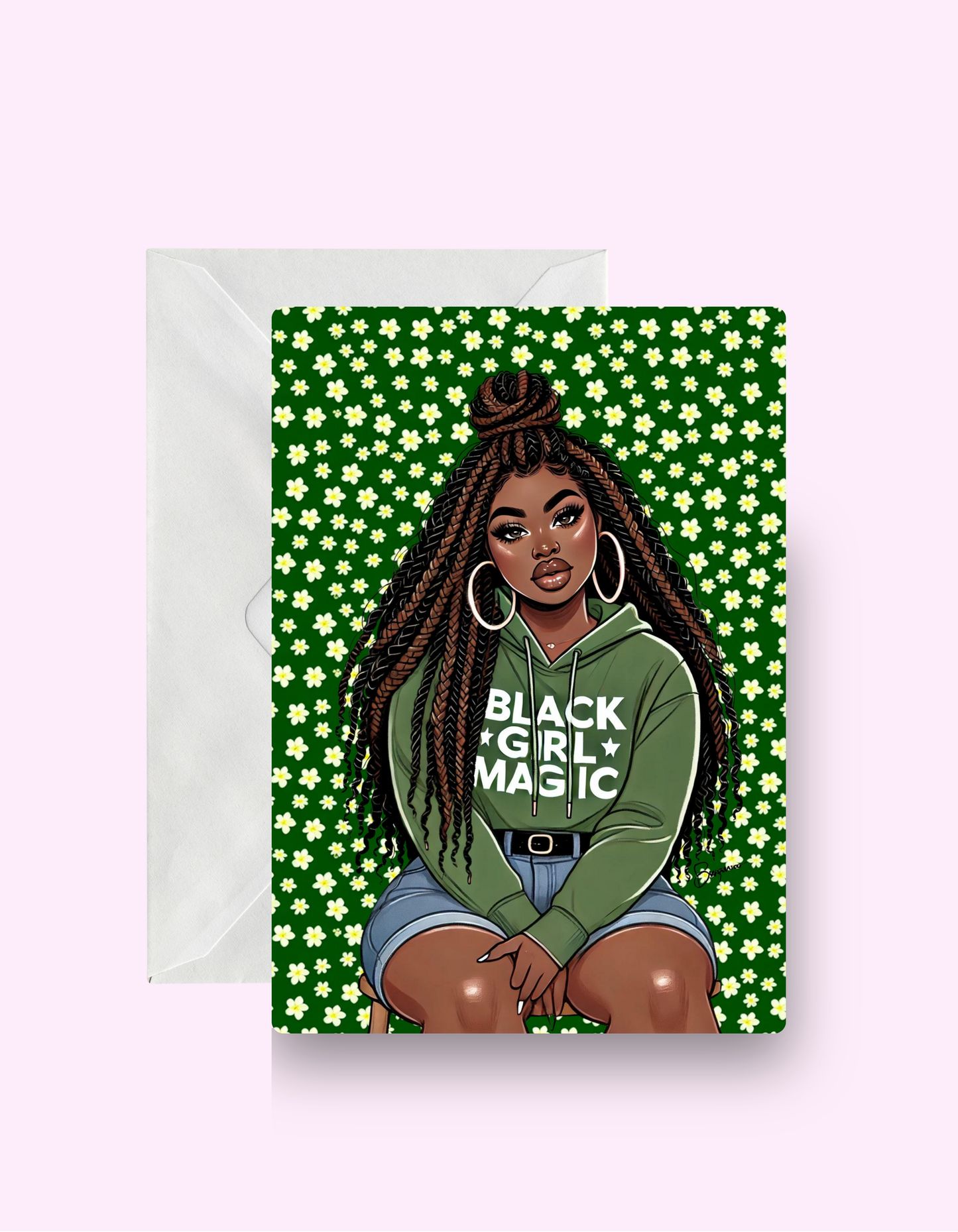 Black Girl Magic Green Card