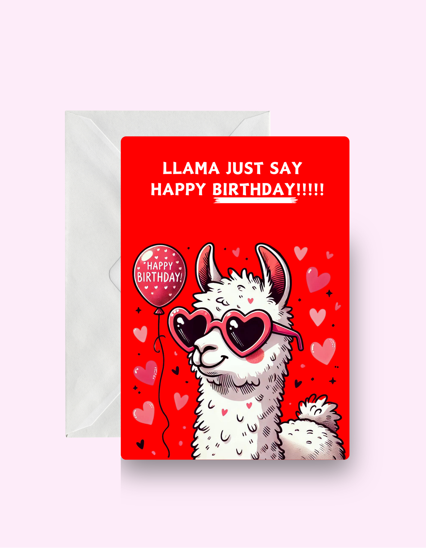 Llama Birthday Card