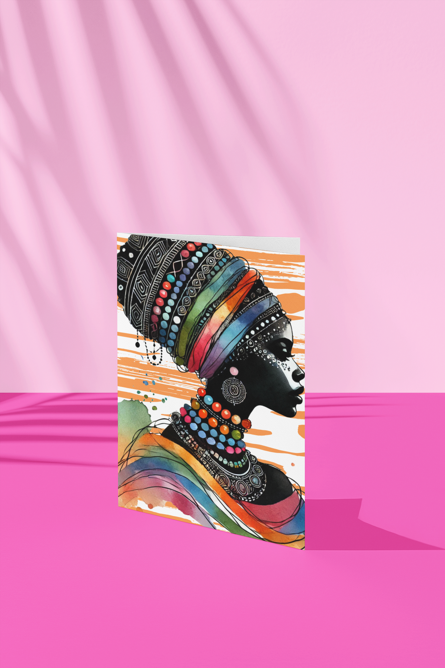 African Woman Card