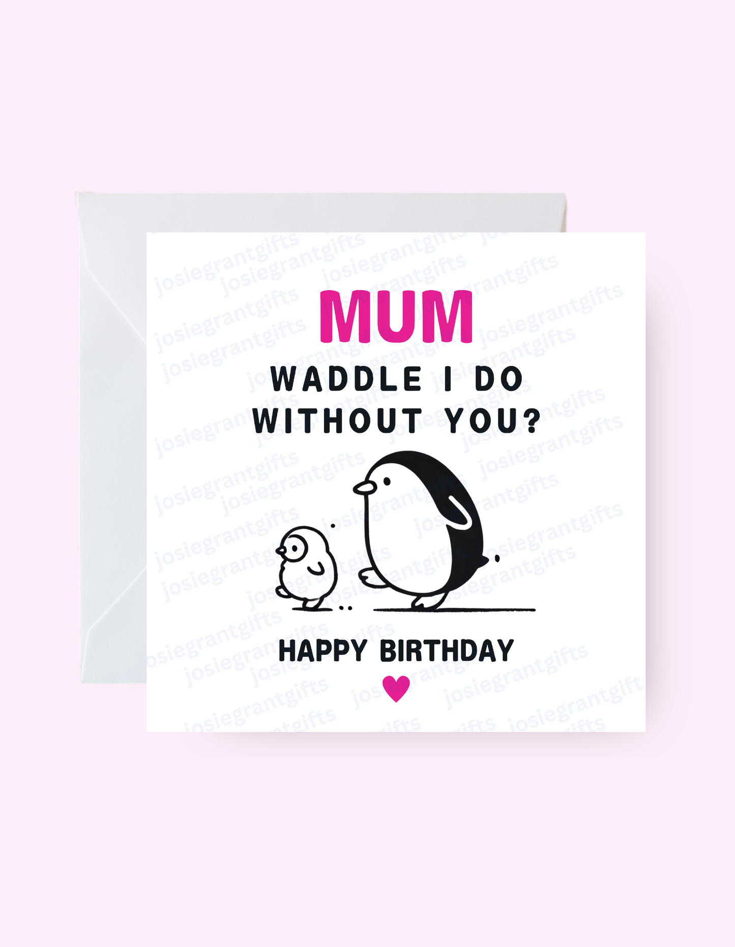 Waddle I Do Card