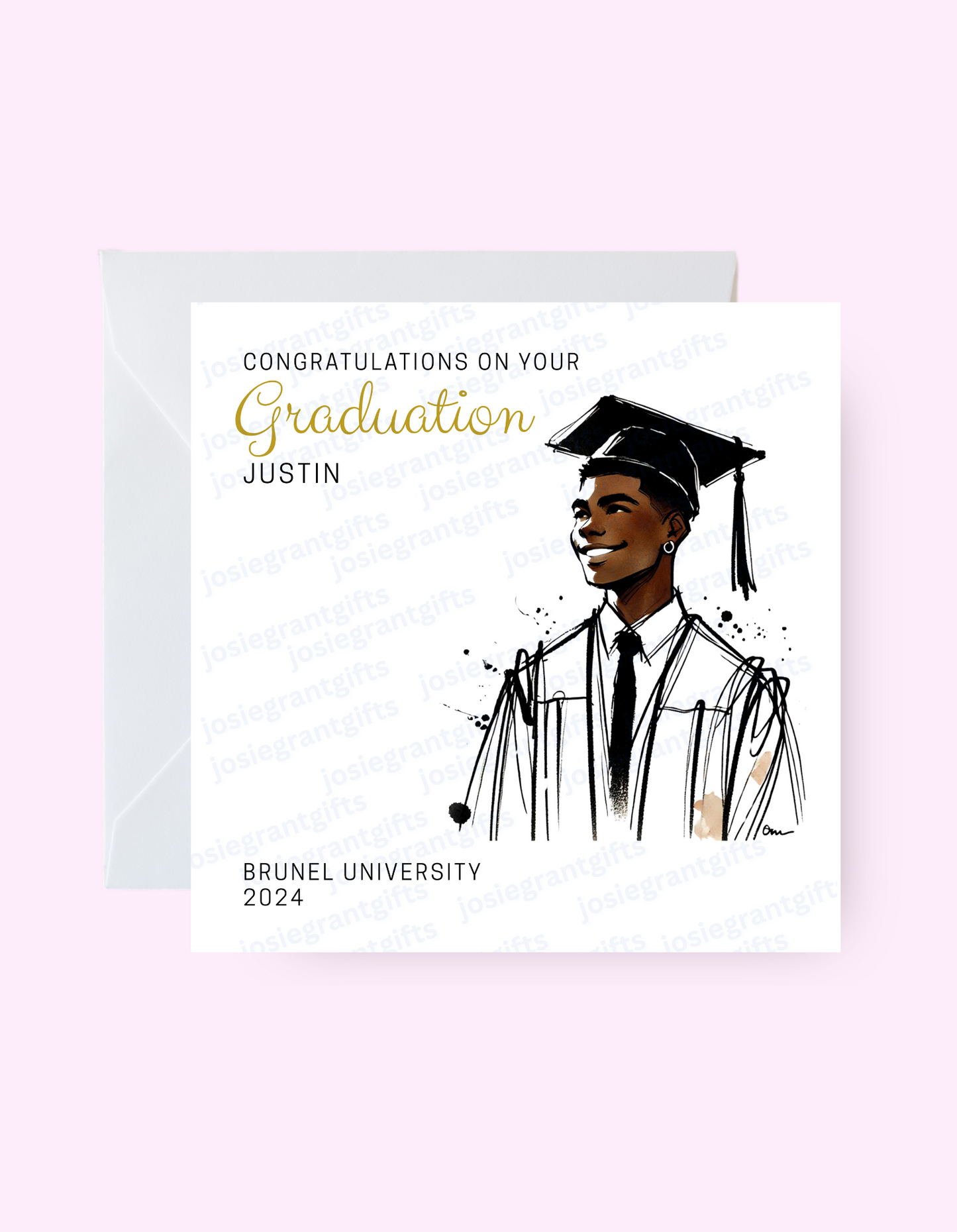 Graduate Him Card