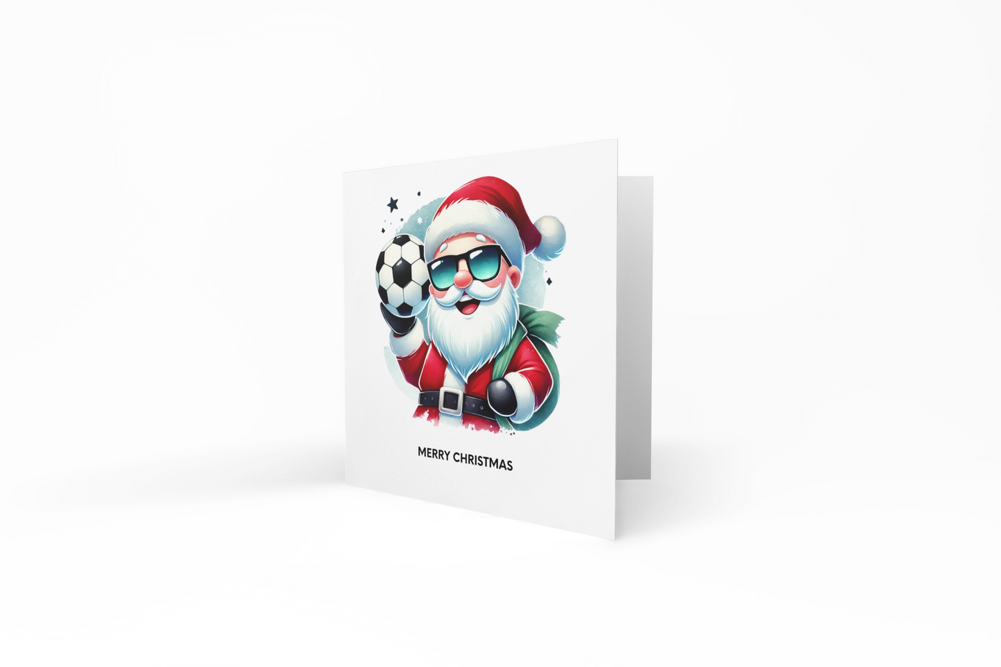 Soccer Santa Card
