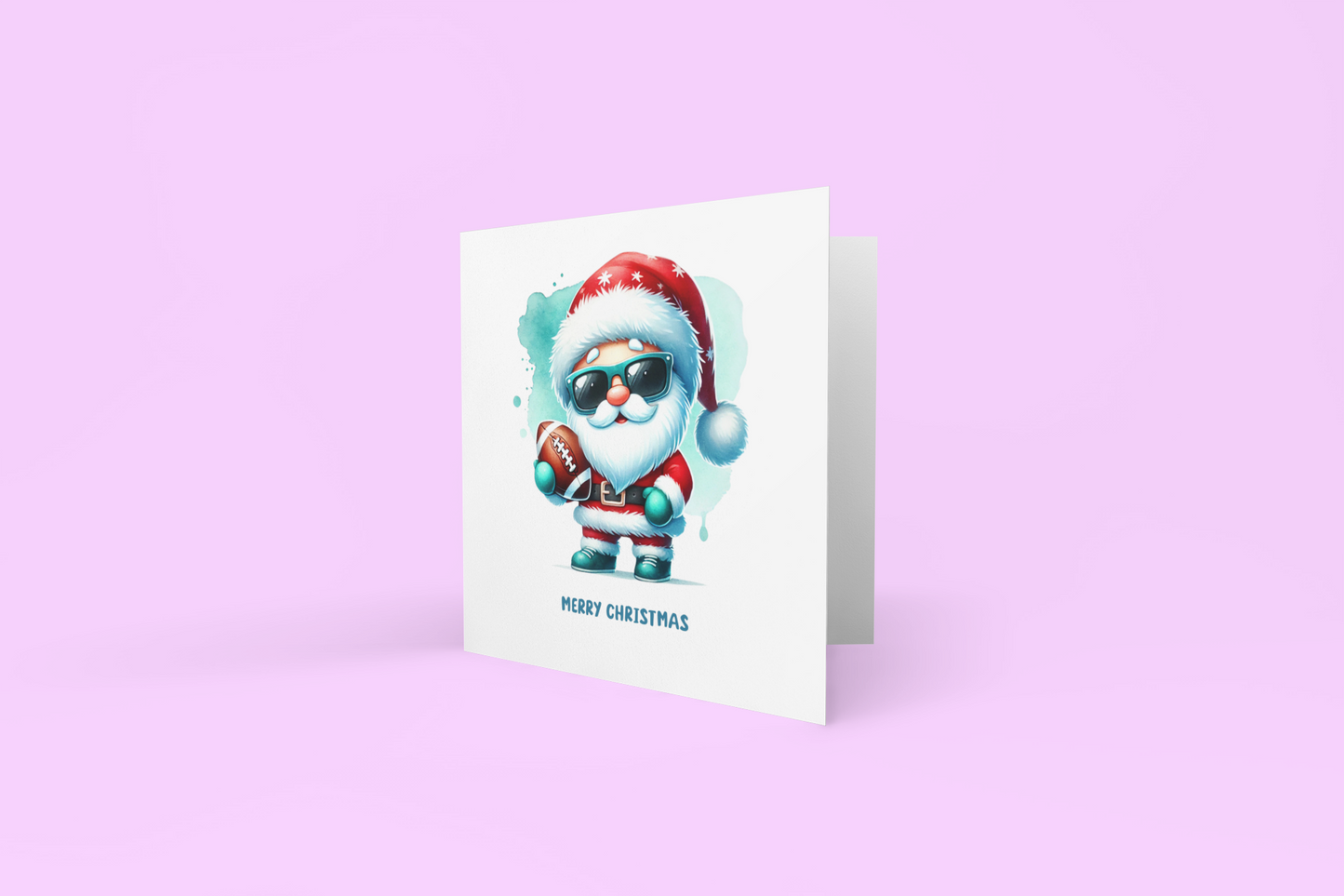 Football Santa Card