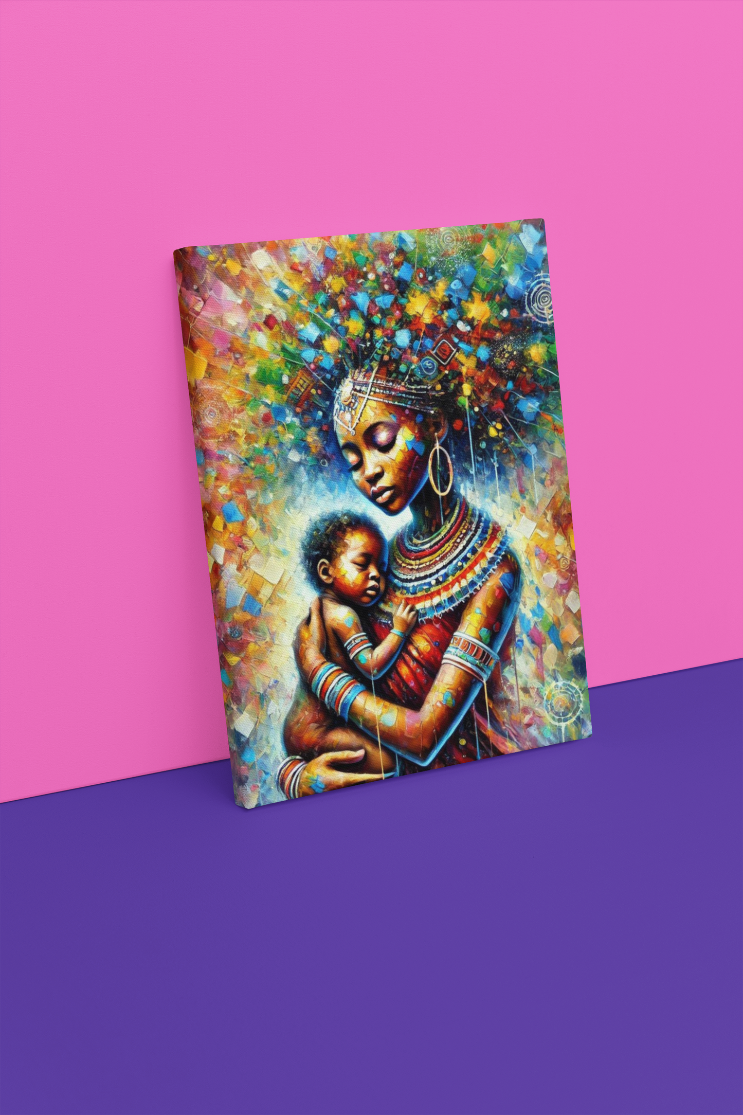 Stunning African Mother and Child Wall Art