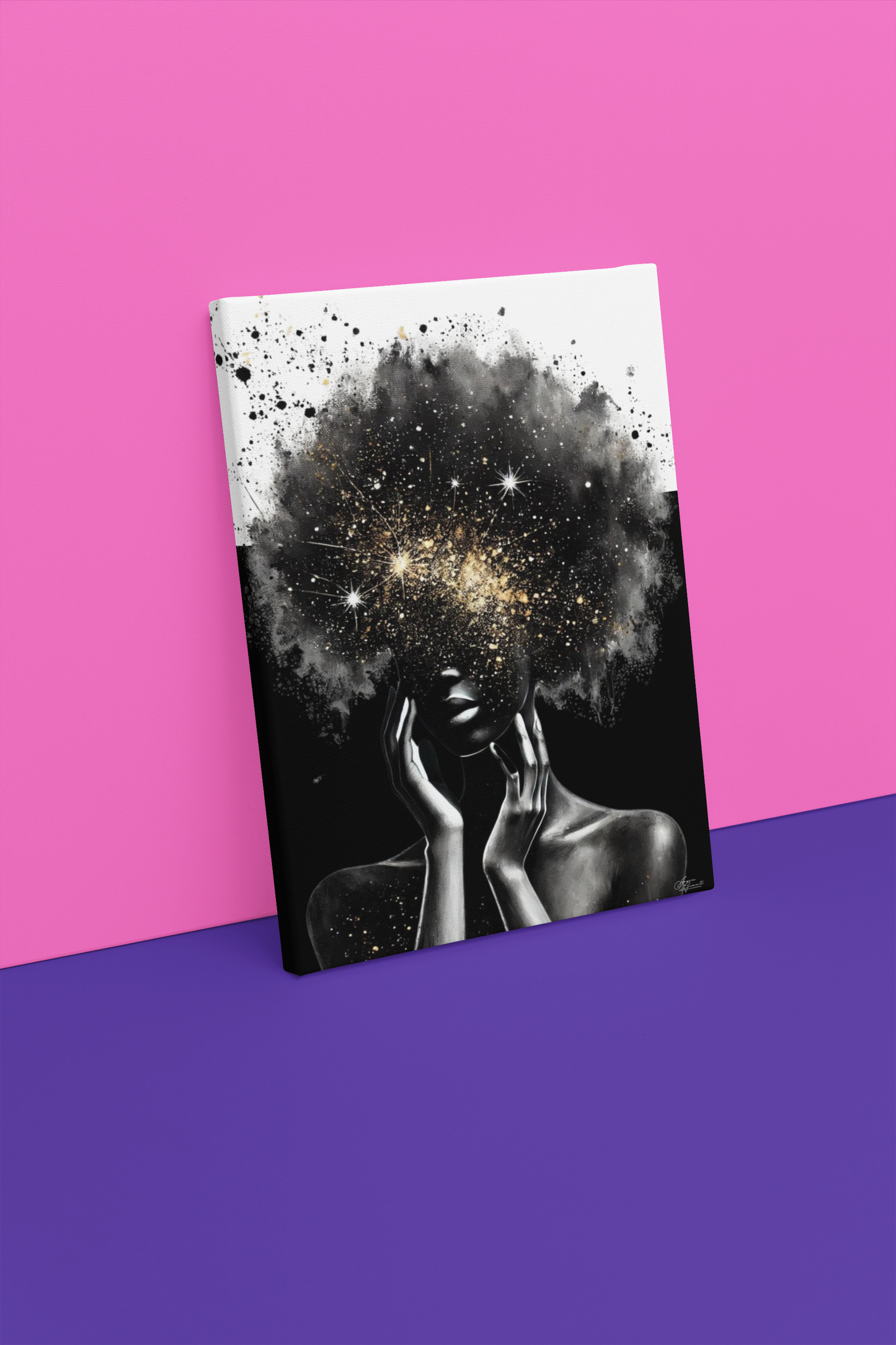Africa Woman Black And White Wall Art