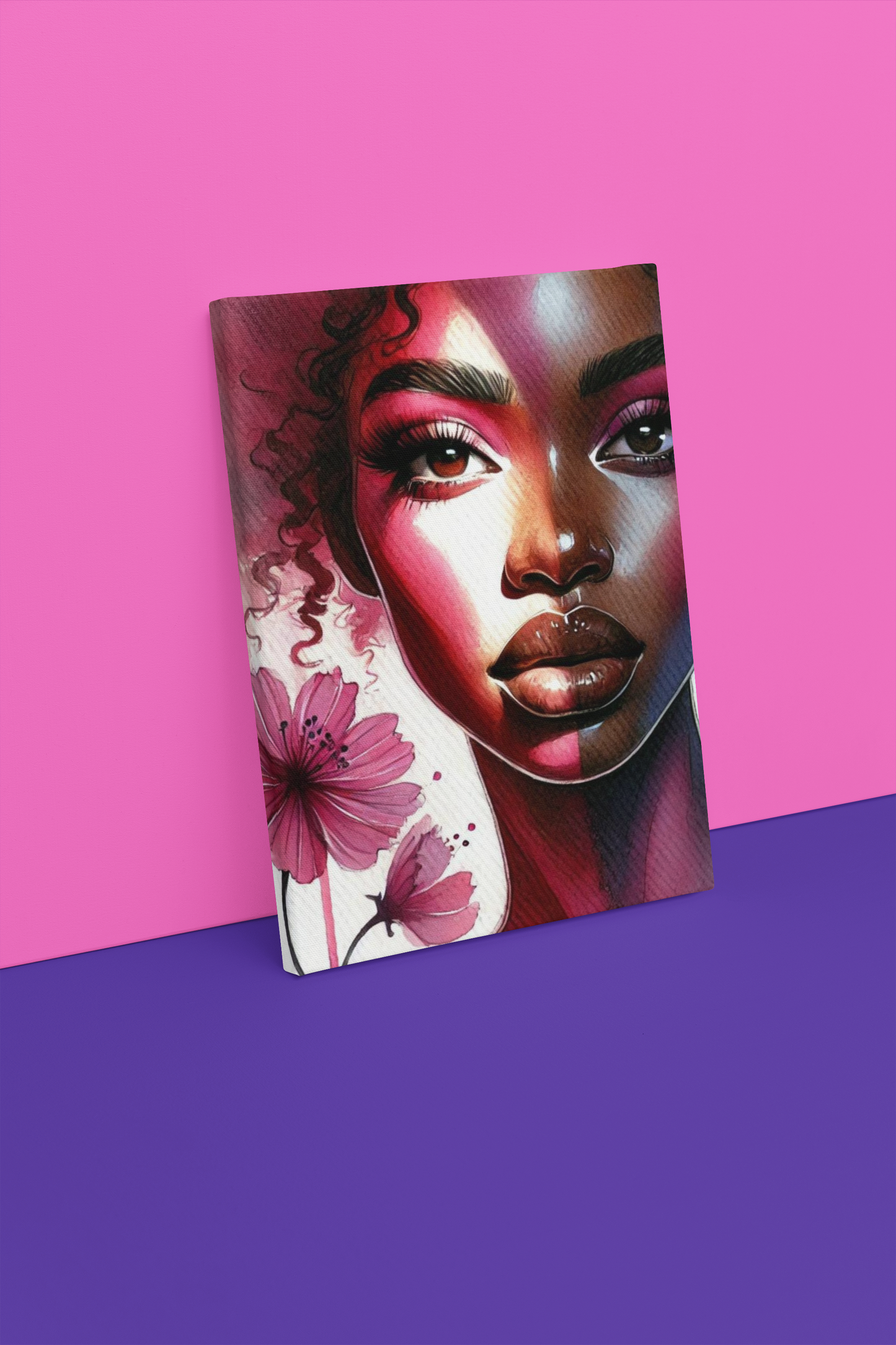 African Woman With Petals
