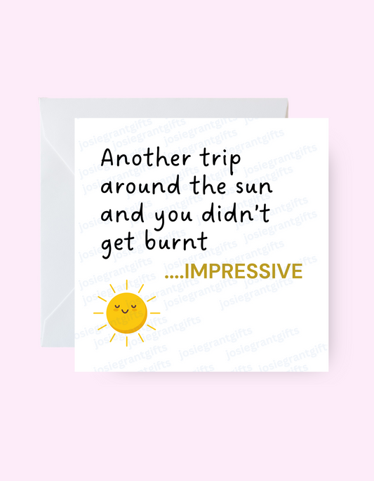 Trip Around The Sun Card