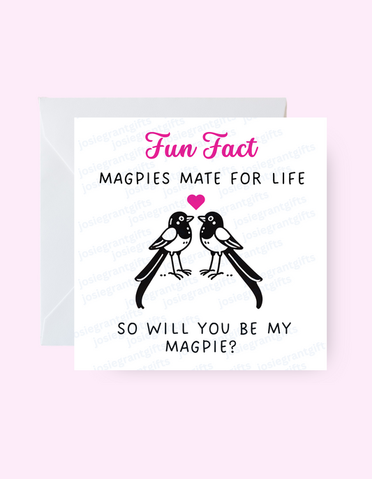 Magpie Love Card