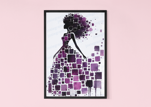 Purple Goddess Print