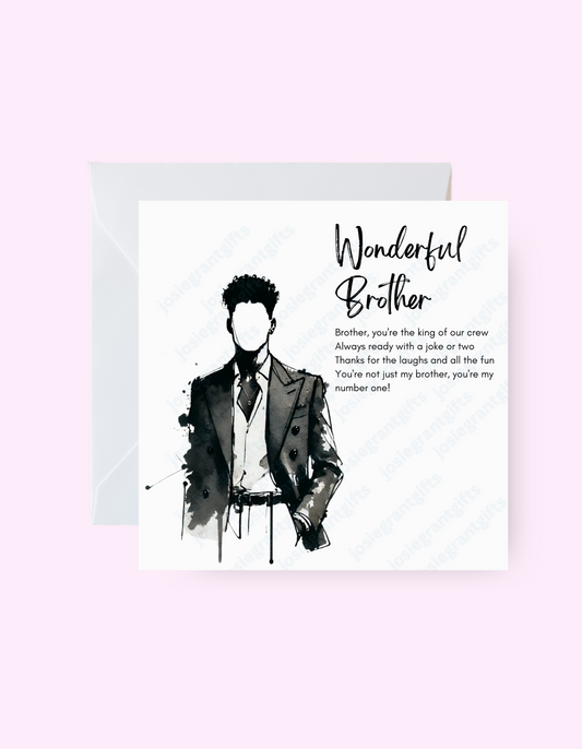 Wonderful Brother Card