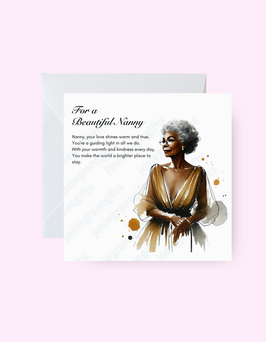 Beautiful Nanny Card