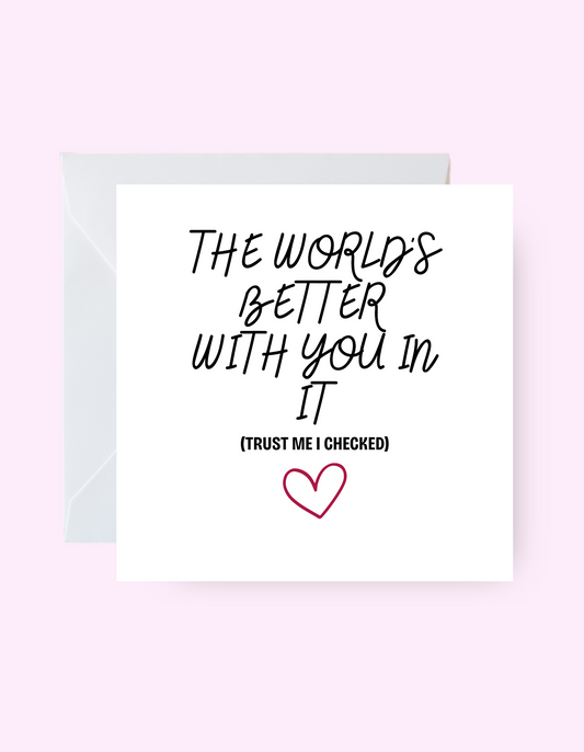 World With You Card