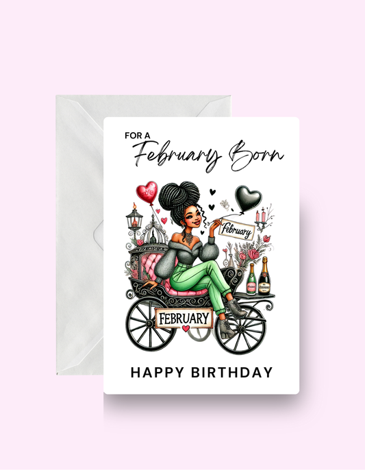 February Born Card