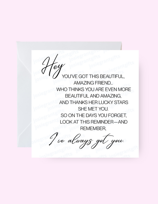 For you Friend Card
