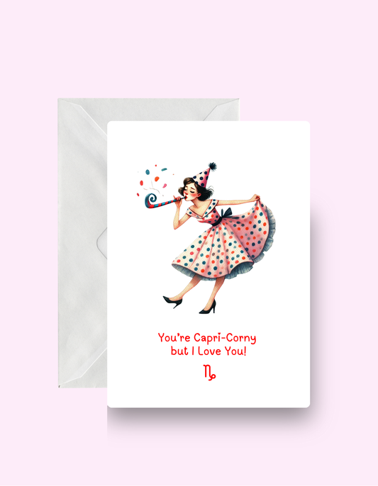 Capri-corny Card