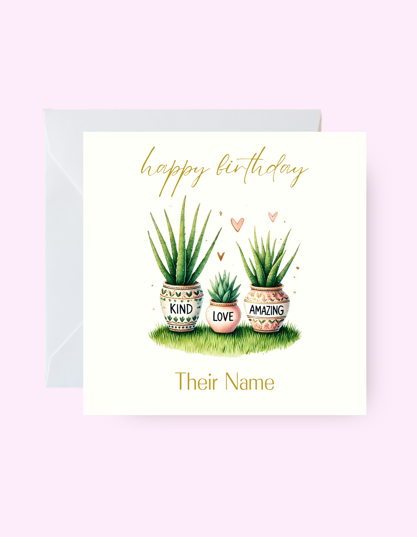 Custom Plant Parent Birthday Card