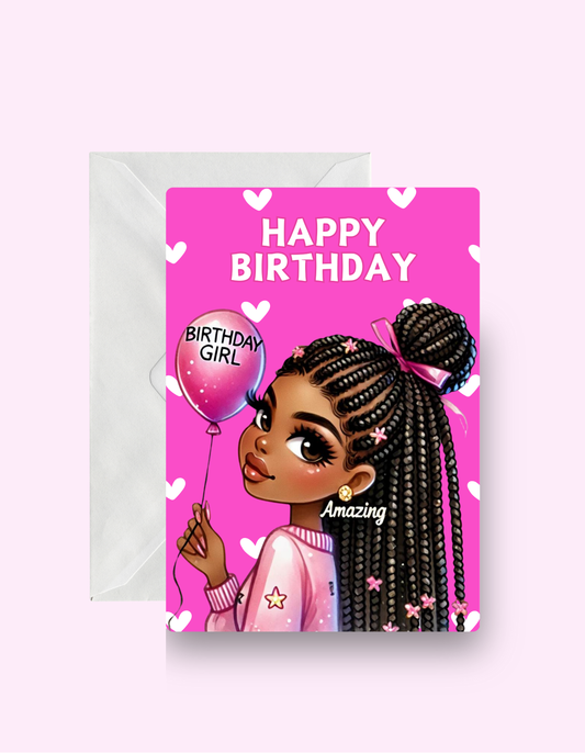 Black Girl Rock Birthday Card