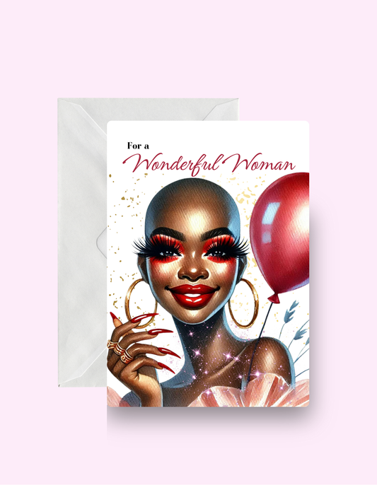 Wonderful Woman Card