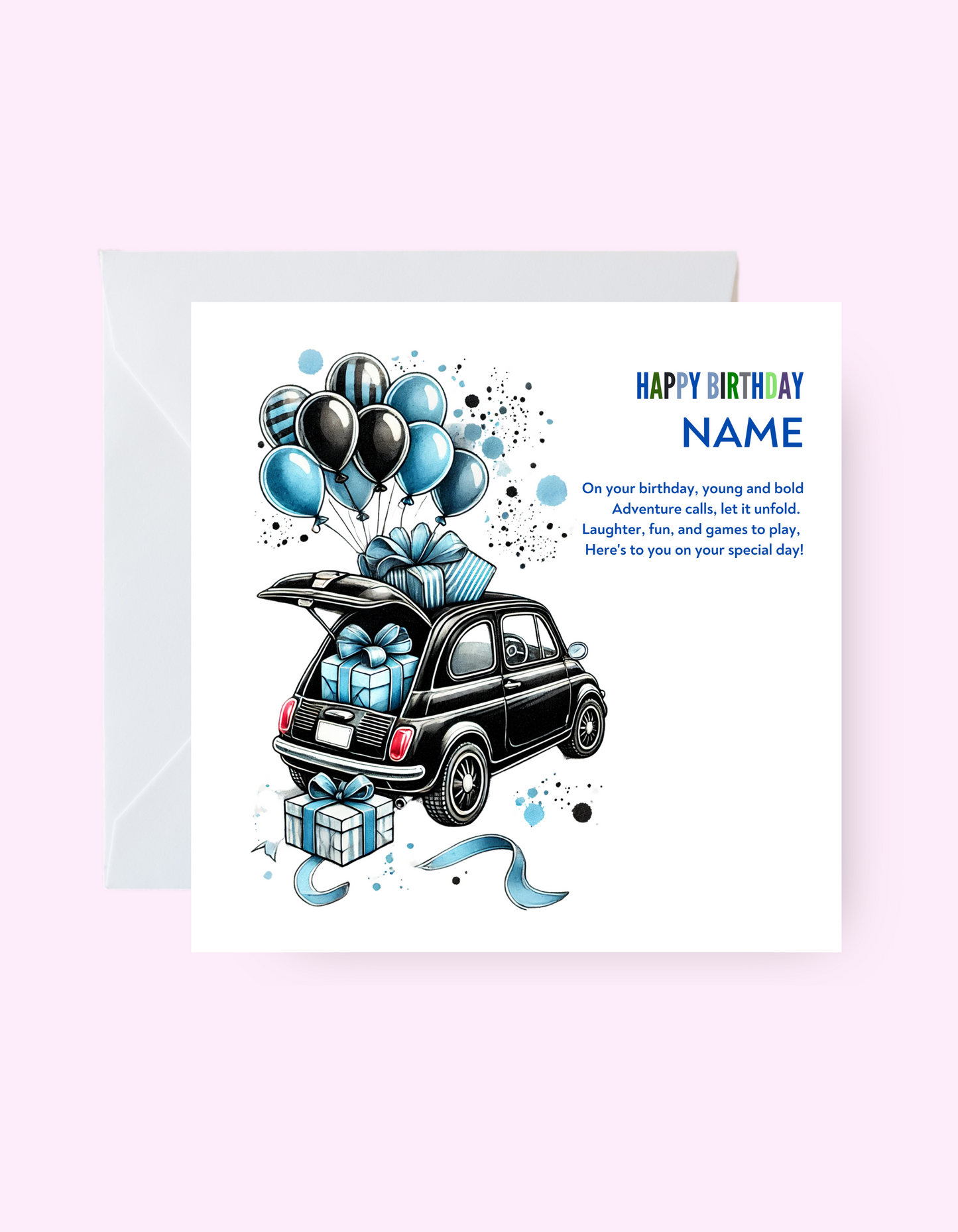 Custom Car Birthday Card