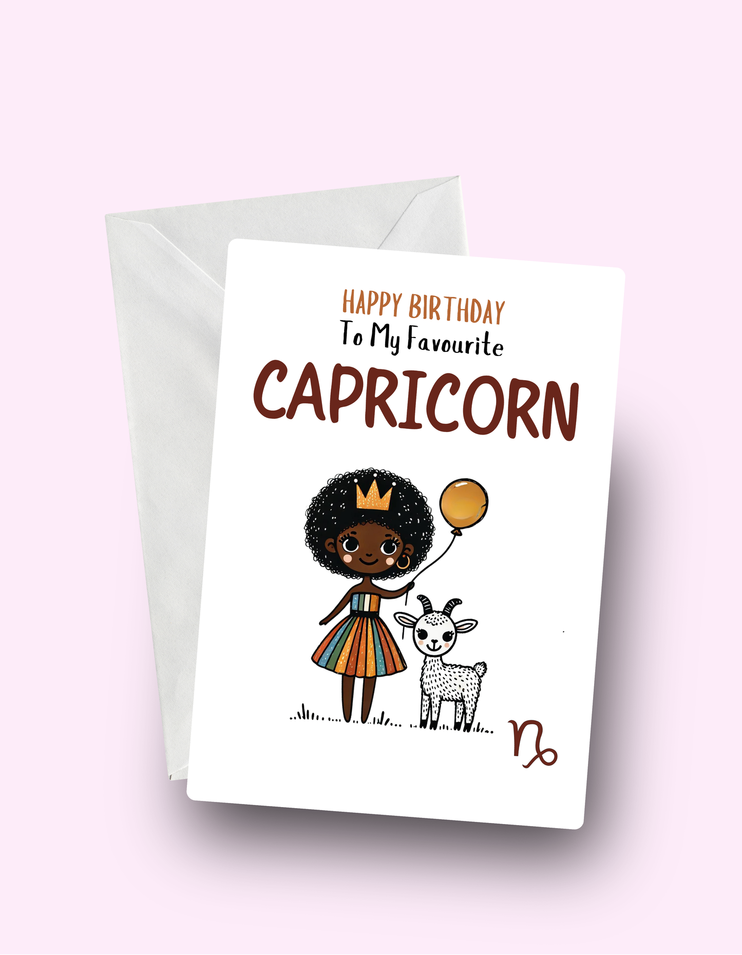 Capricorn Birthday Card