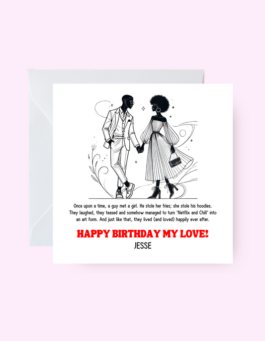 Custom Love Birthday Card