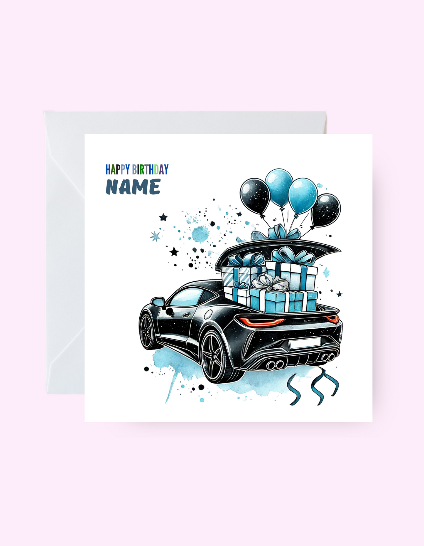 Custom Racing Birthday Card