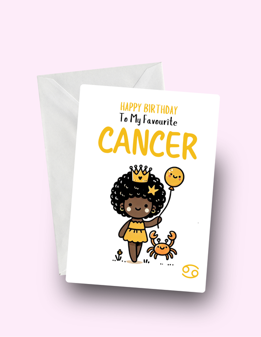 Cancer Birthday Card