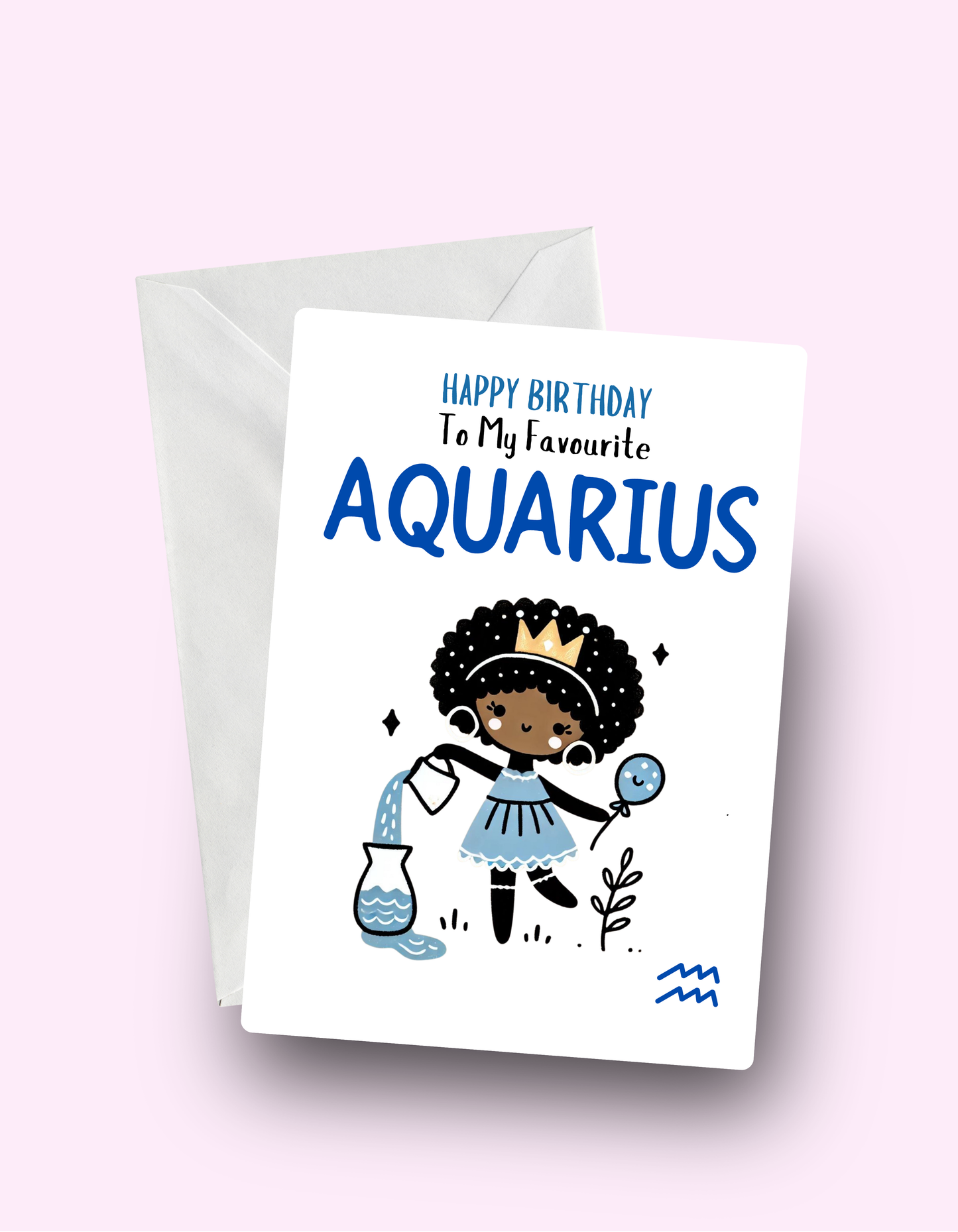 Aquarius Birthday Card