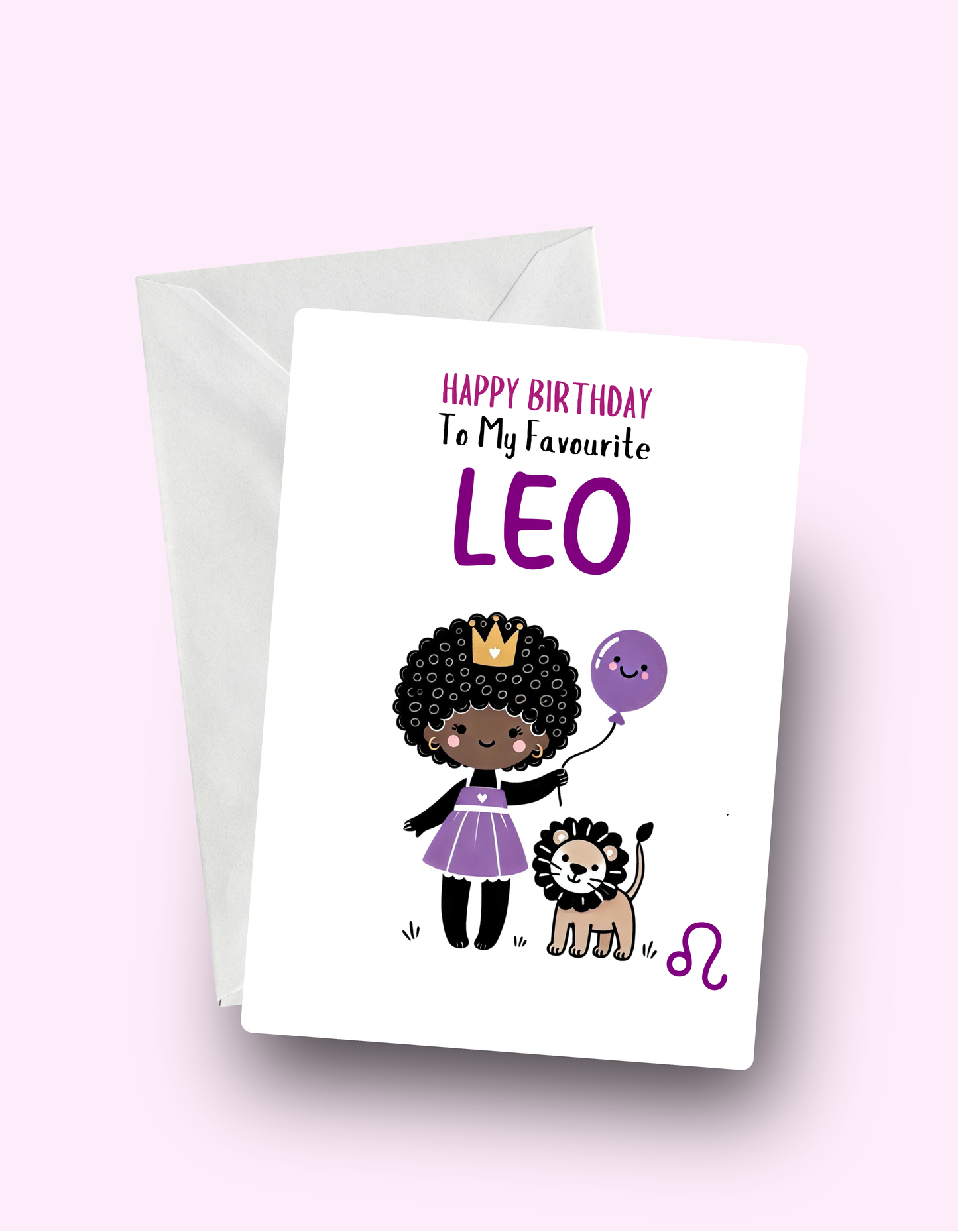 Leo Birthday Card