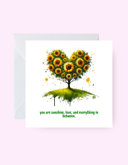 Sunflower Love Card