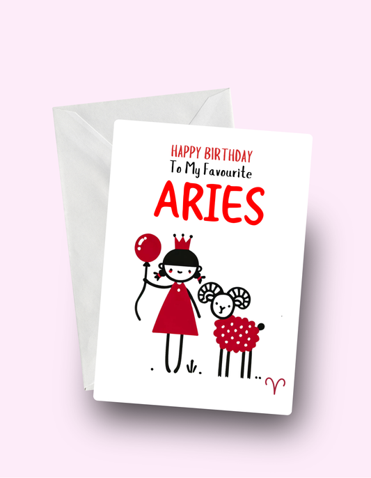 Aries Birthday Card