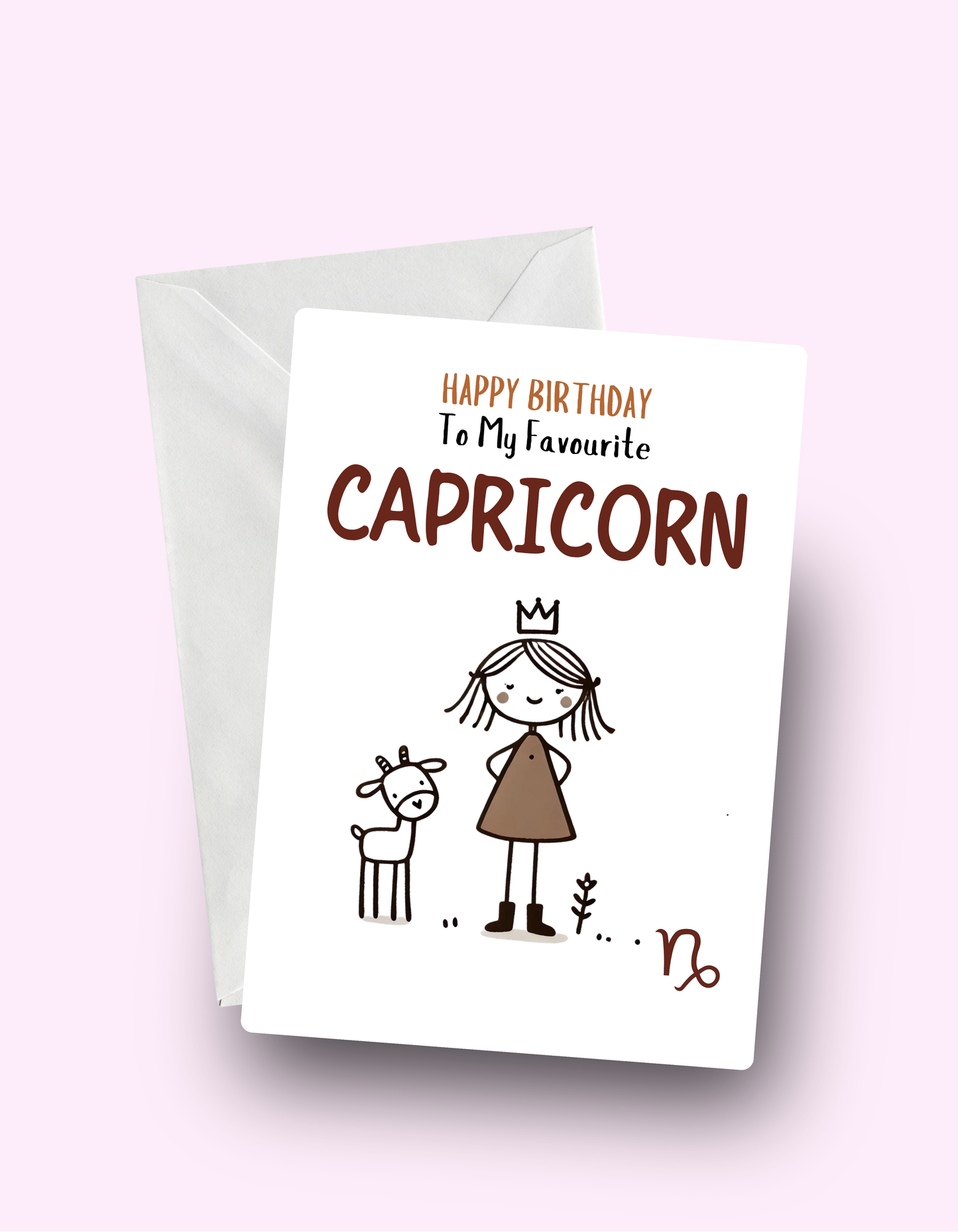 Capricorn Birthday Card