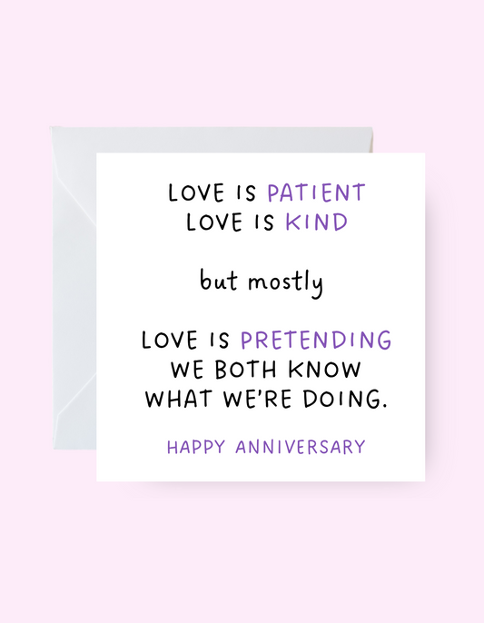 Love Is Patient Card