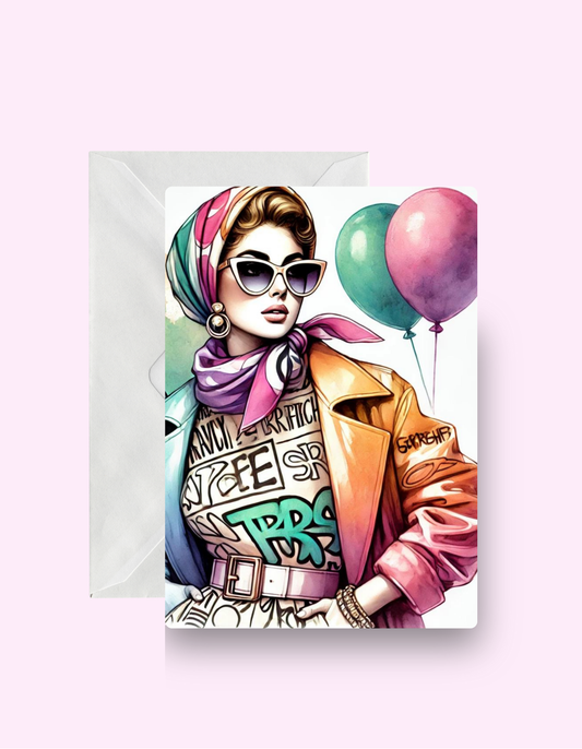 Fashionista Birthday Card