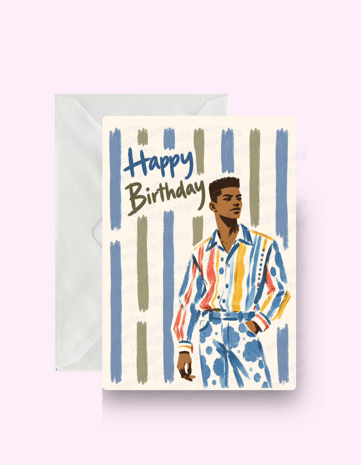 Black Man Birthday Card