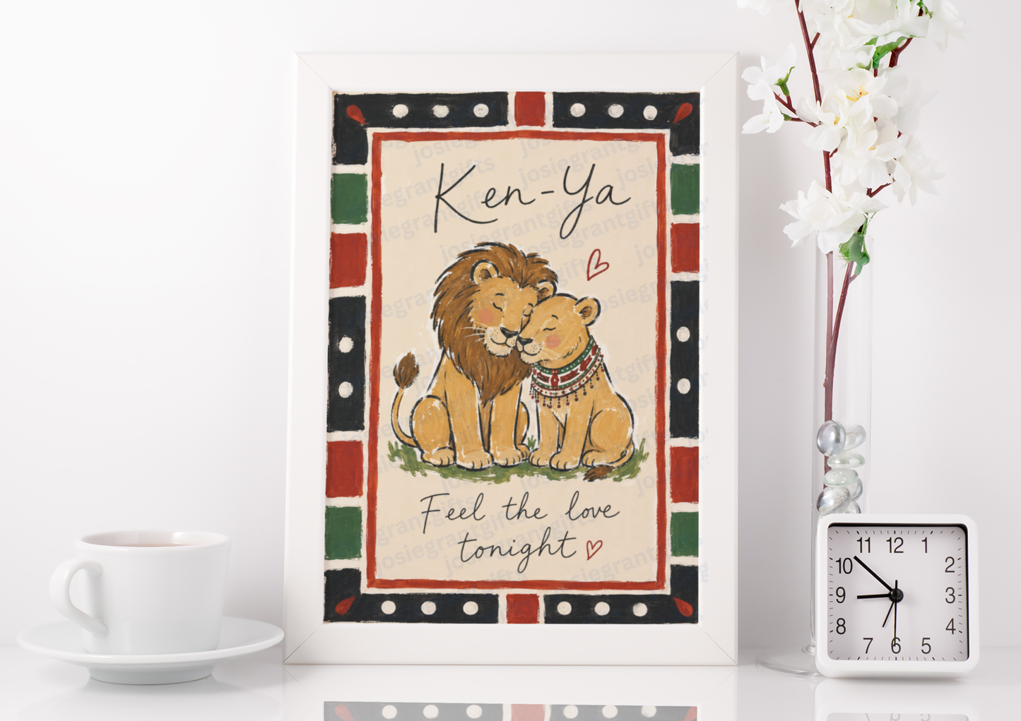 Kenyan Lion Print